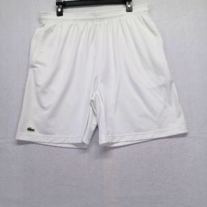 Lacoste Men's Shorts Color White Sz L